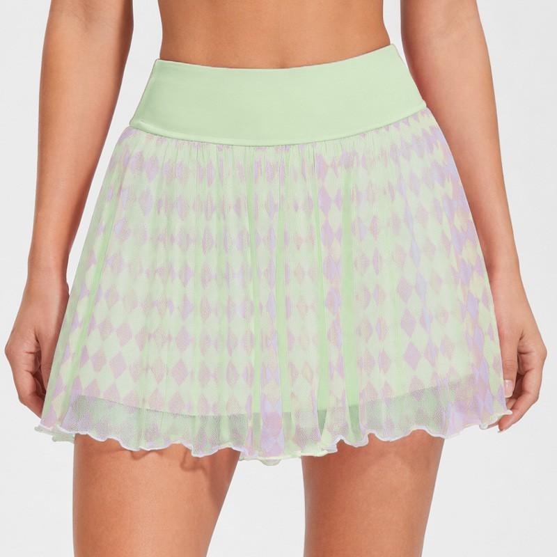 Womens Sport Skort With Built-in Shorts Lightweight Breathable Tennis Running Yoga Skirt Fitness Activities