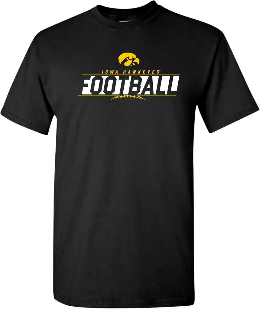 Iowa Hawkeyes Football Black T-shirt