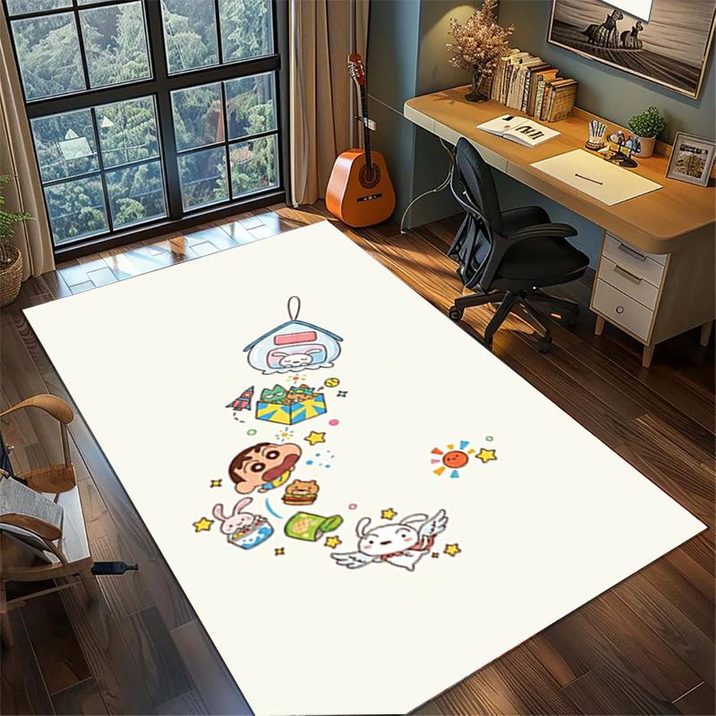 Crayon Shin-chan Large Non Slip Rug Washable Area Carpet Bedroom Gamer Home Decor