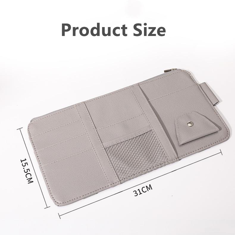 Auto Visor Organizer Car Sunglasses Holder Visor Accessories For Trucks Interior Visor Organizer For Trucks Car Accessories