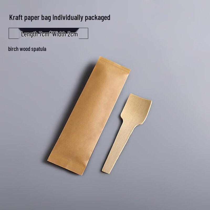 Eco-Friendly Biodegradable Wooden Dessert Spoon