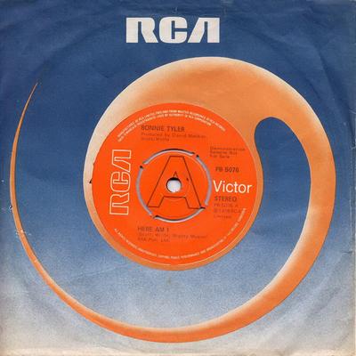 7palcová deska BONNIE TYLER & THE BONNIE TYLER BAN - Here Am I / Don't Stop The Music PB5076PROMO RCA Victor 1978 UK Rock Použitá