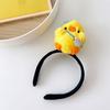 Grappige Gele Eend Decoratie Hoofdband Pluche Pop Decoratie Meisje Haar Hoepel Elastisch Cartoon Hoofddeksel Haar Accessoire