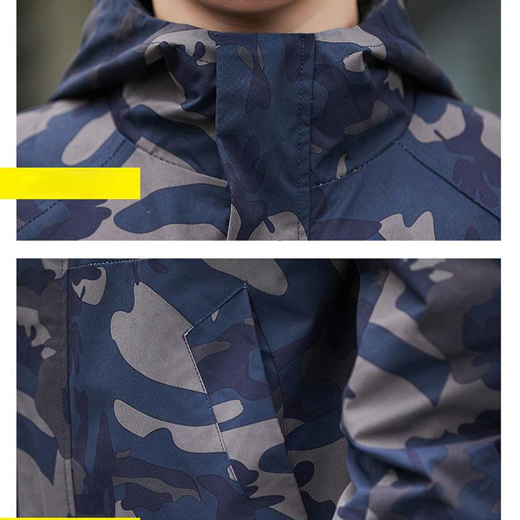 Kapuzen-Wander-Radjacke Herren Outdoor-Jacken Militär-Camouflage Windbreaker Lässige Cargo-Jacken Herren Mäntel