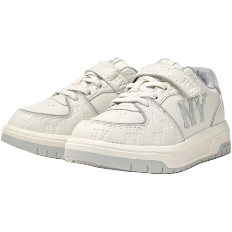 MLB New York Yankees Low top Kids' Skateboarding Shoes Ecru Unisex 7ASXJM06N-50WHS