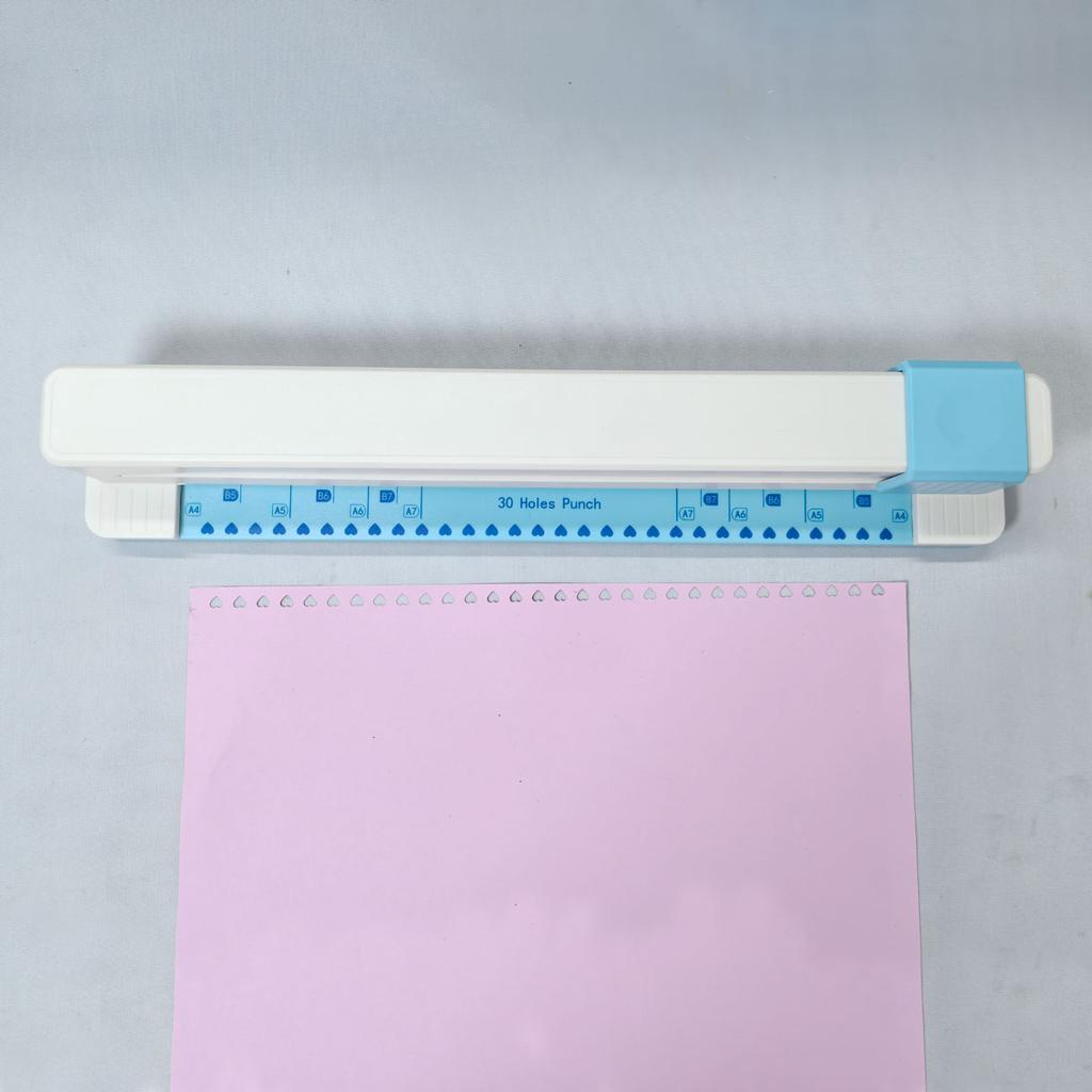 Punching Machine 30 Hole Document Collar Punching Machine Manual DIY A4 Punching Machine Letong Office Supplies