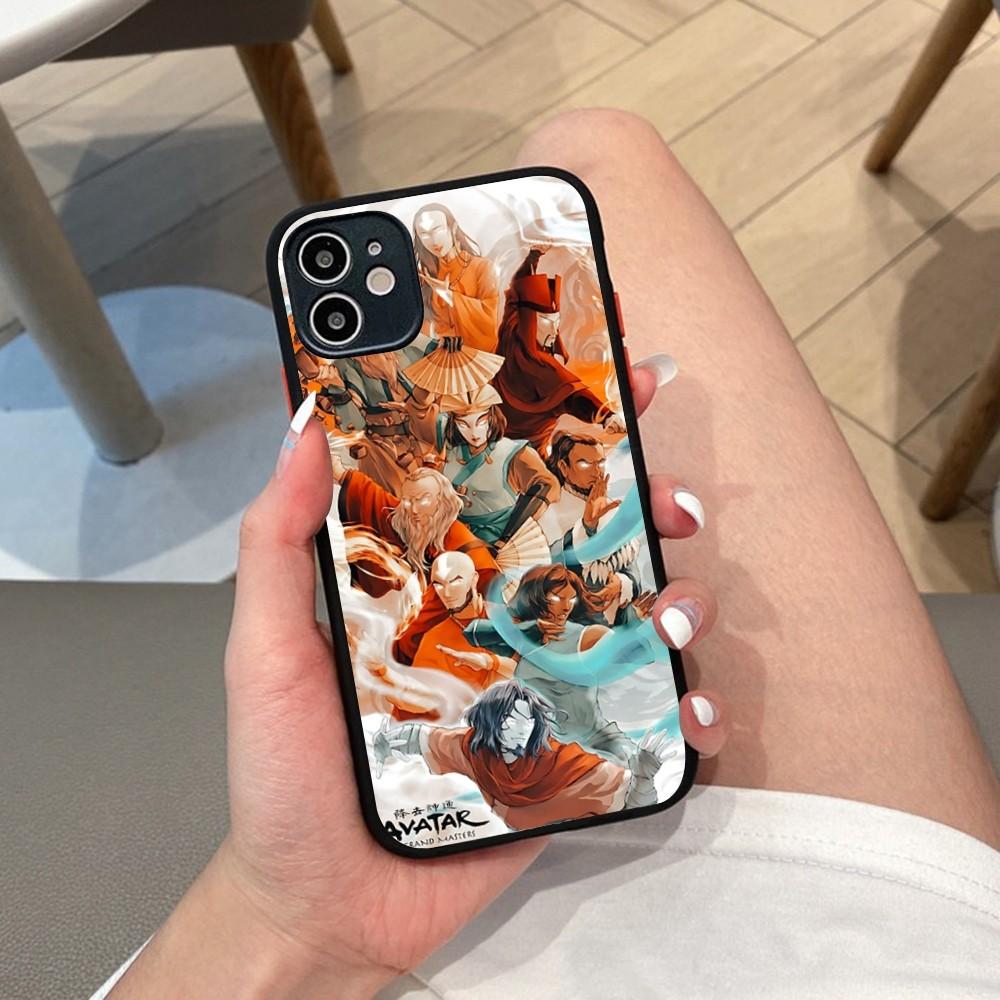 A-AvatarS The Last A-Airbender Anime Pouzdro na telefon Pro IPhone 14 X XR XS 7 8 Plus 11 12 13 Pro MAX 13mini Matné Nárazuvzdorné Pouzdro
