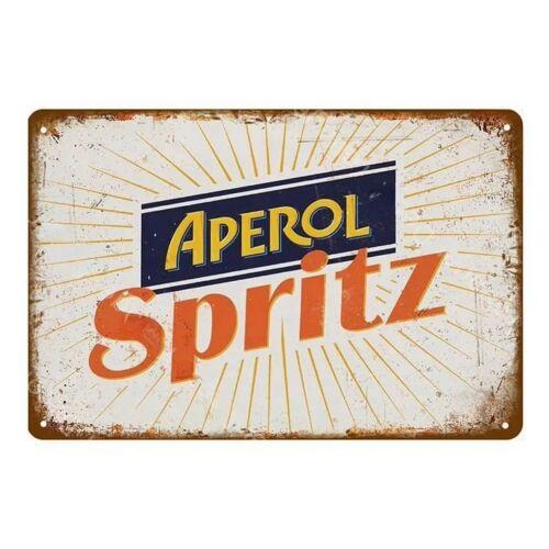 Aperol Spritz Metal Tin Sign Retro Bar Lounge Wall Decor Art Vintage 20x30cm（7.8x11.8inch）
