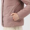 MUJI Leichte Daunenjacke für Damen, faltbar, ohne Kragen, BD10GA5A, Hellbeige, Damengröße XL