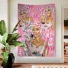 Beliebte Rapperin Sängerin N-nicki Minaj Wandteppich Kunstdruck Japanischer Wandteppich Anime Wandbehang Heimdekoration