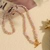 Natural freshwater pearl necklace simple clavicle freshwater pearl necklace fresh and sweet versatile