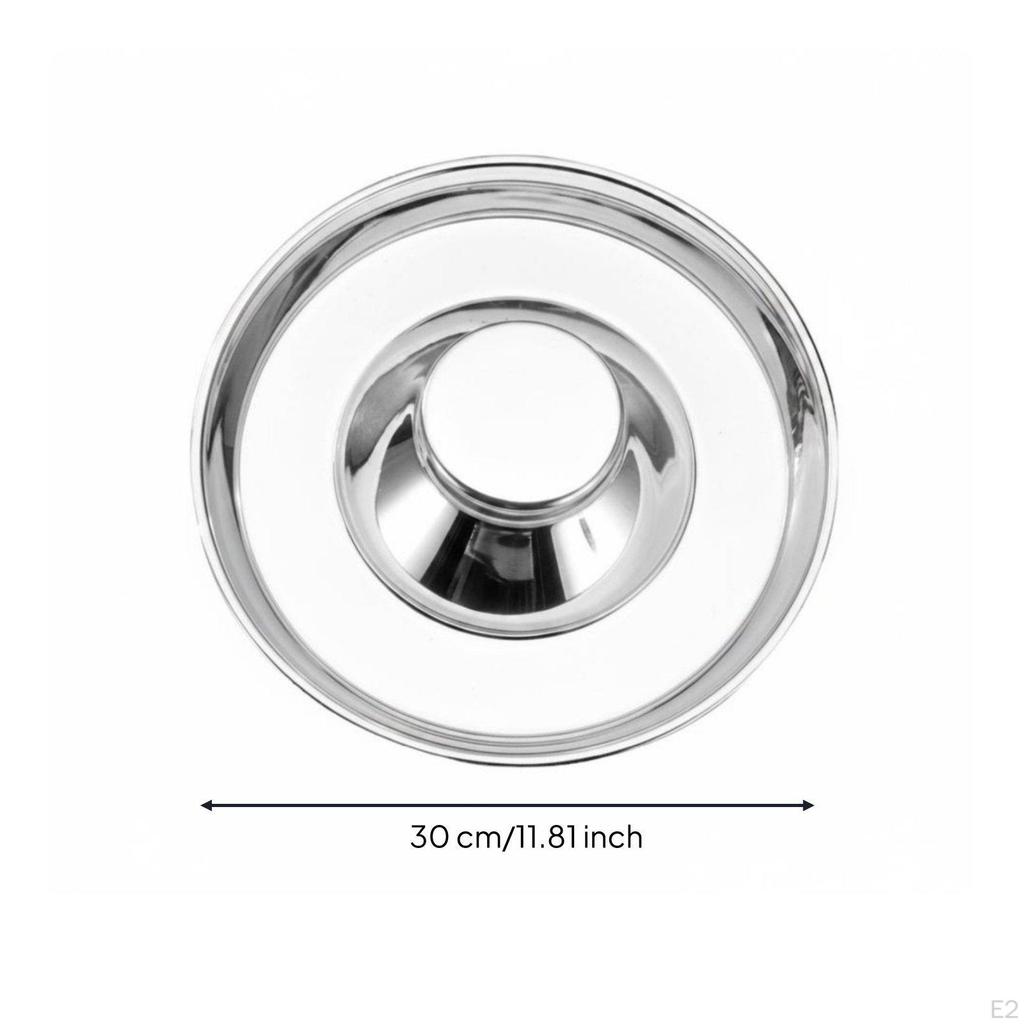 AntiGulping Cat Platter Slows Eating Slow Feeder Pet Bowl Easy to Clean Stainless Animal Dish