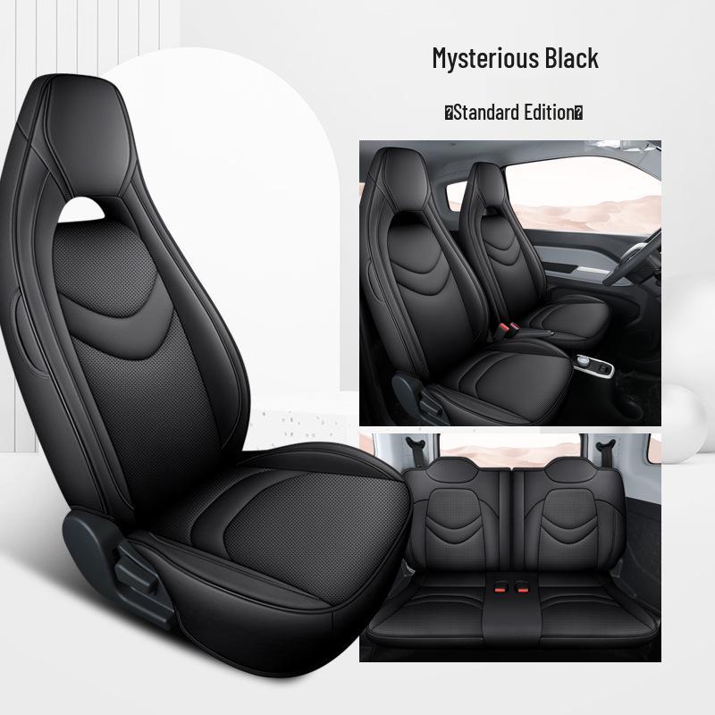DJGY Chery QQ Ice Cream Car Seat Covers: Sporty Leather, Four-Season Cushion Set