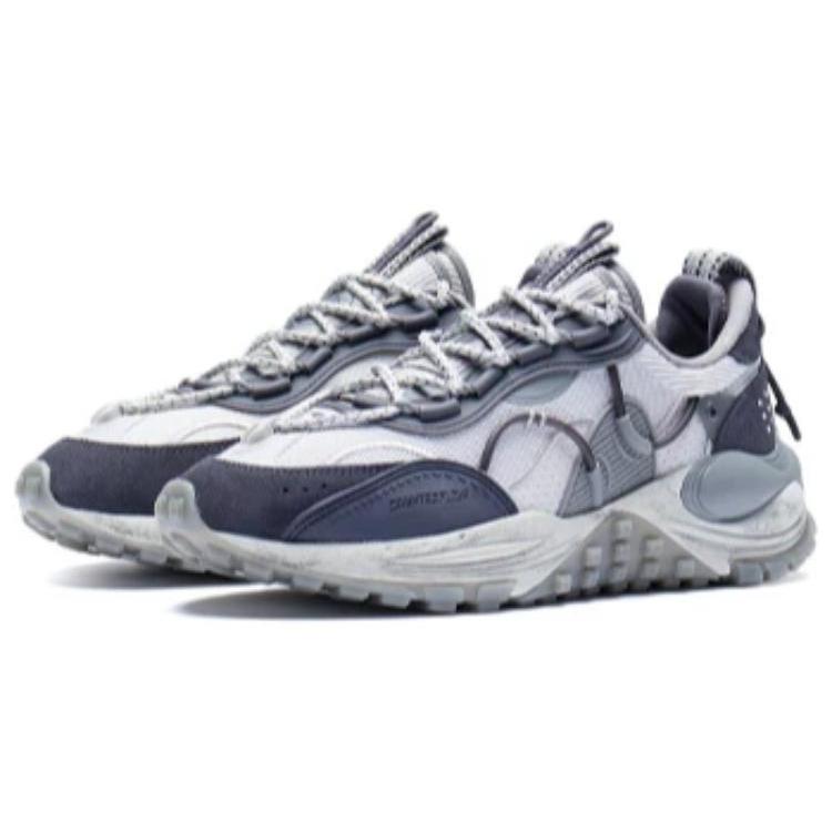 Li Ning CF Star Track Trendy Cushioning Low Top Sports Casual Shoes Men's Microcrystalline Gray AGLS159-2