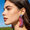 USA Flag Acrylic Dangle Drop Earrings Independence Day-Themed Earrings Comfortable To Wear Multiple Styles for Sports Holiday Outfits