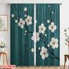 2pcs,2D Plane Printing Popular Curtains Blossom Serenity Versatile Polyester Fabric (without Rod) Decorations Inside Perfect for