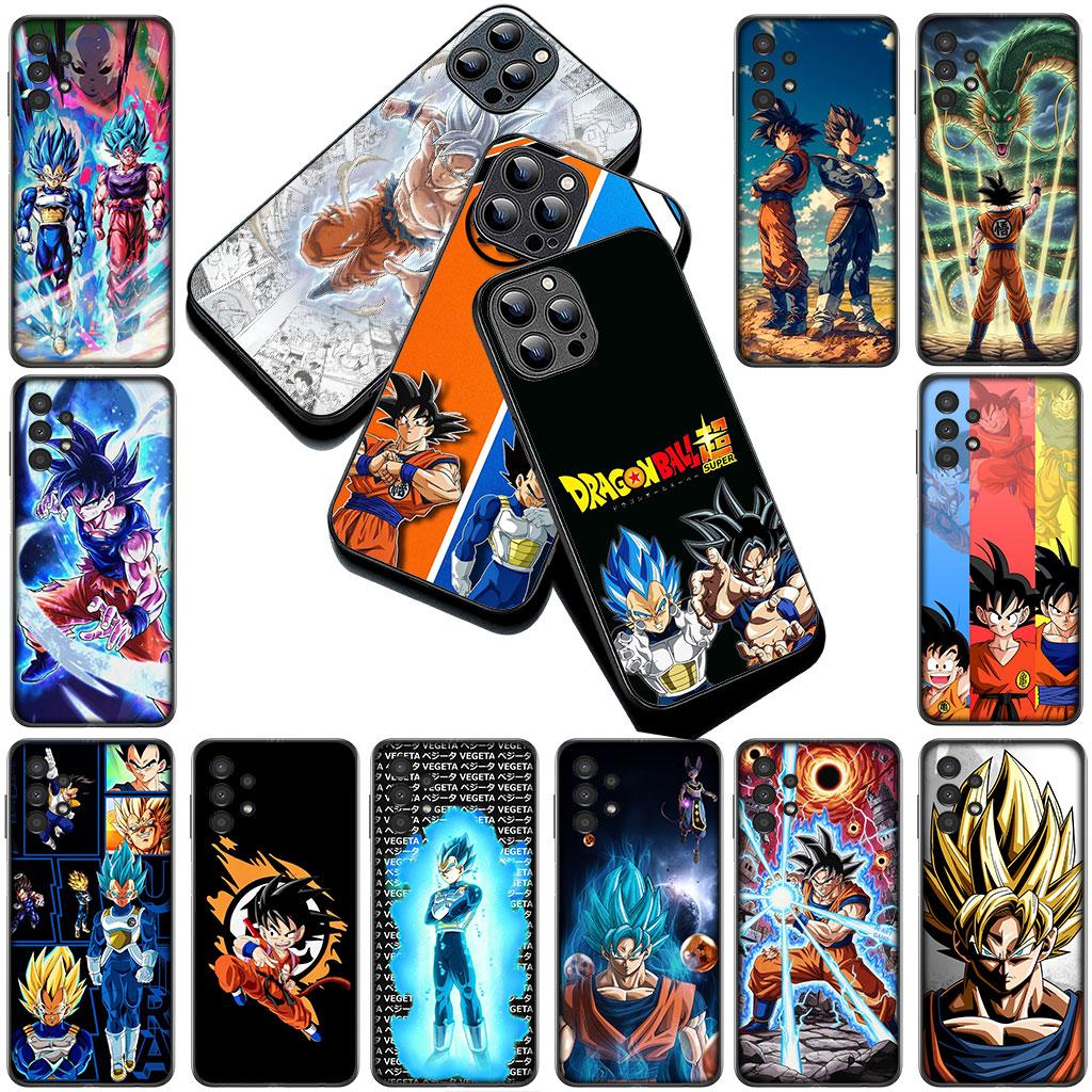 Cover for Samsung Galaxy S25 S24 S23 FE Ultra Plus S7 Edge S25+ S23+ A56 5G Case Dragons Gokus Balls DragonBalls Vegeta Super