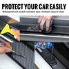 ARE4  4PCS Car Door Sill Carbon Fiber Sticker Threshold Side Anti Scratch Tape Decal For Nissan Qashqai Nismo Versa Juke Kicks Patrol