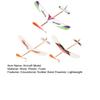 Rubber Band Powered Aircraft Model Kids Educational Throwing Glider Airplane Toddlers Boys Girls Outdoor Flying Plane Toy
