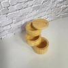 Multifunctional Wood Spice Box Swivel Lid Kitchen Condiment Pots Seasoning Tank  Condiment Display