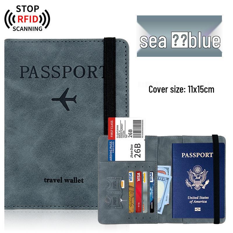 Customizable Multi-Color PU Leather Passport Holder Set