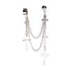 Punk Cross Drop Earrings With Alloy Metal For Womens Fashion Accessories