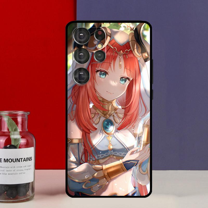Genshin Impact Nilou Funda Case For Samsung Galaxy S25 Ultra S9 S10 S20 FE S21 S22 S23 Plus S24 Ultra Phone Cover