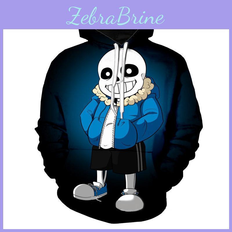 Cartoon Frisk Undertale 3d Print Hoodies Sweatshirt Pullover Sweatshirt Jacket