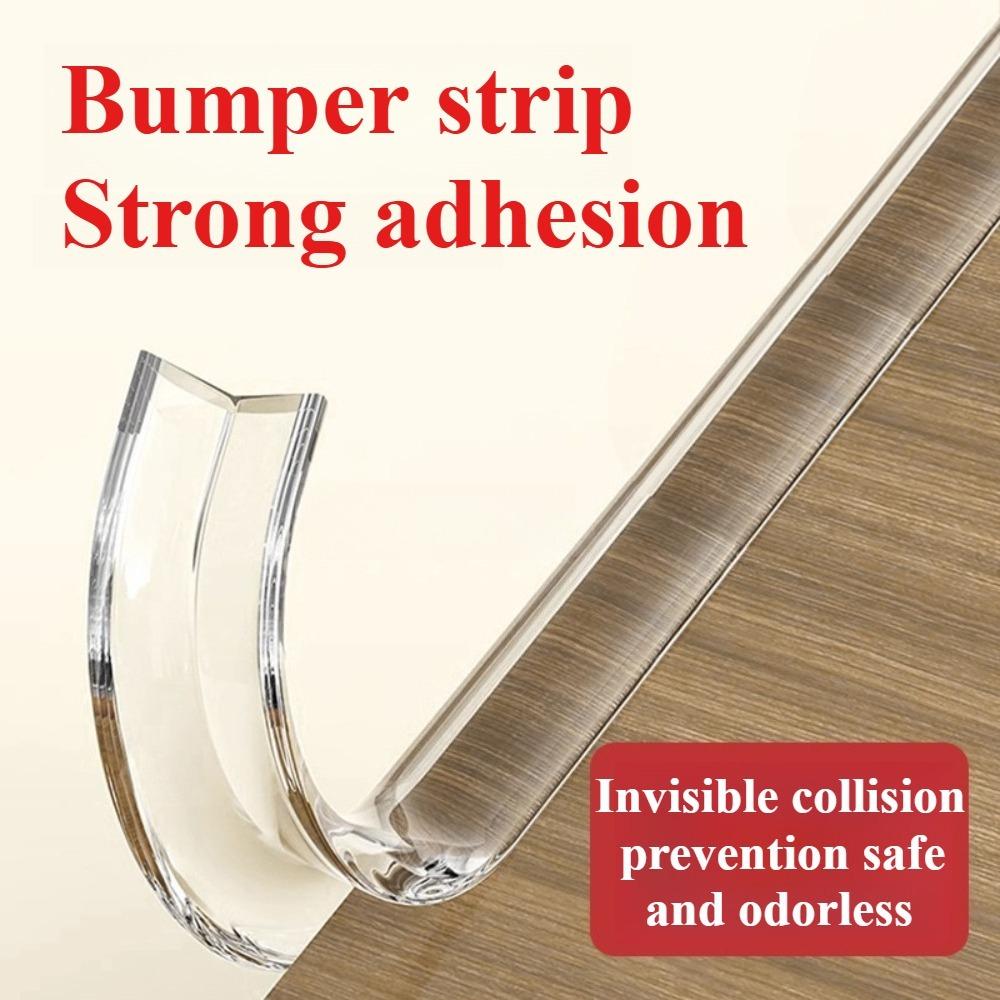 Transparenter Antikollisionsstreifen Unsichtbarer Tisch Eck Selbstklebend Bogenförmiges Design Kantenumwicklung Schutzstreifen für Baby Heim Sicherheit