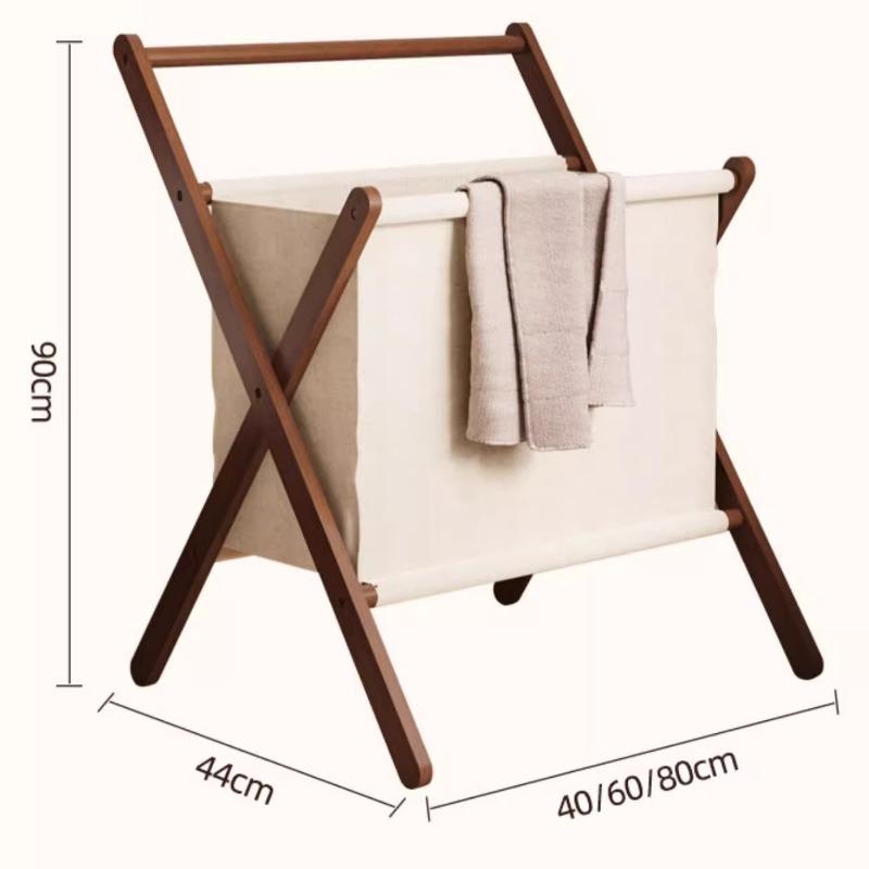 Bedroom Standing Coat Rack Wooden Folding Clothes Racks Multifunctional Clothing Organizer Stand Aesthetic Dress Storage Stands