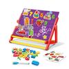 Children's Magnetic Drawing Board with Colorful Puzzle, Number & Letter Stickers - Preschool Creative Easel