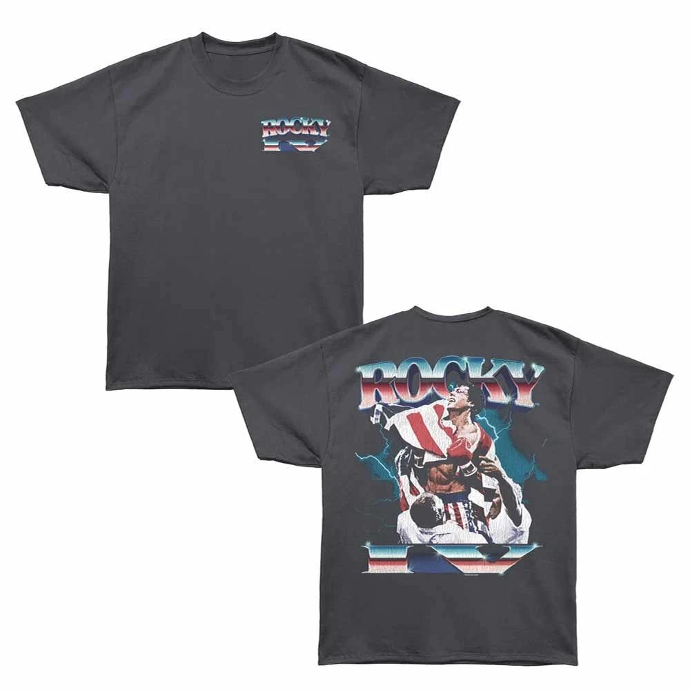 Rocky - Lightning Chrome - Bronx Oversized Short Sleeve Children s T-shirt - Gray 100