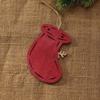 Hand Painted Gift Tag Pendant Rustic Christmas Hanging Charm Cute Christmas Tree Decor  Festival