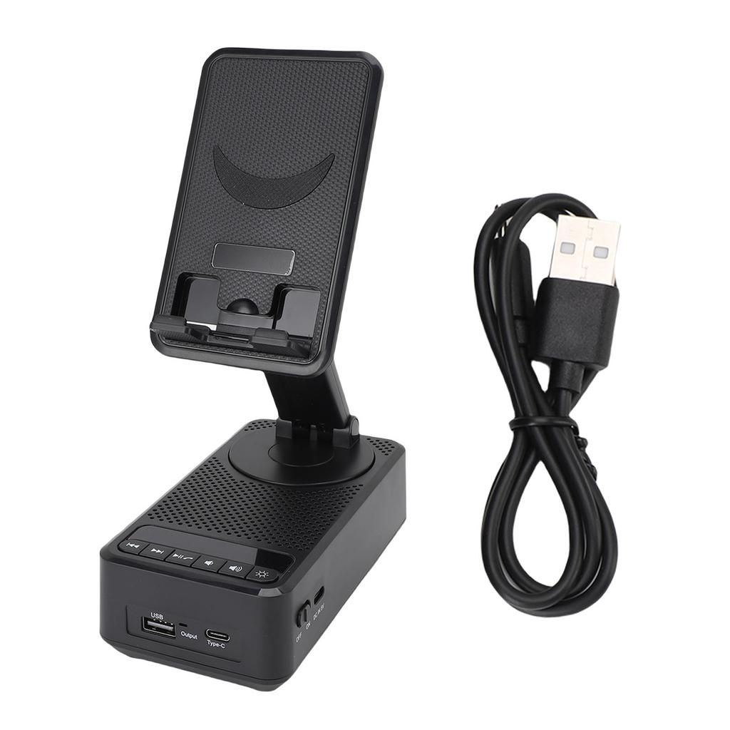 Vikbart mobiltelefonställ med trådlös Bluetooth-högtalare RGB-ljus Lyftbar telefonhållare Bluetooth