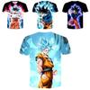 3D Herren Damen Druck Dragon Ball Z Vegeta Goku T-Shirts Lässige T-Shirts Anime