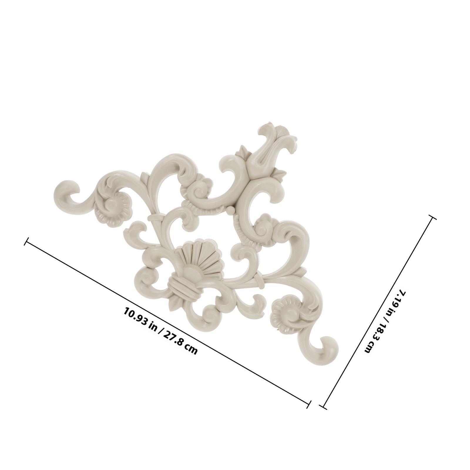 ПВХ Угловой Цветочный Декор Резной Накладной Аппликация Для Потолка Фоновая Отделка Стен Гостиная Сделай Сам Домашний Декор Краска Стена other