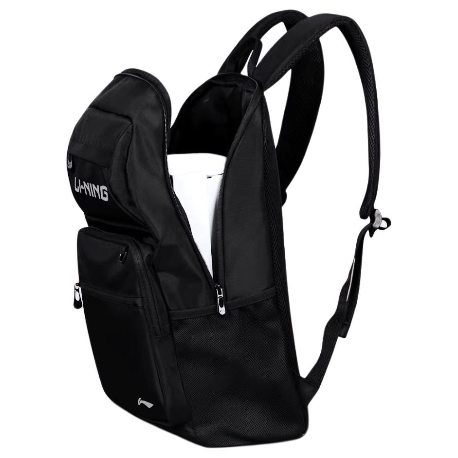 Li Ning Polyester Backpack Regular Unisex Black ABSV203-1