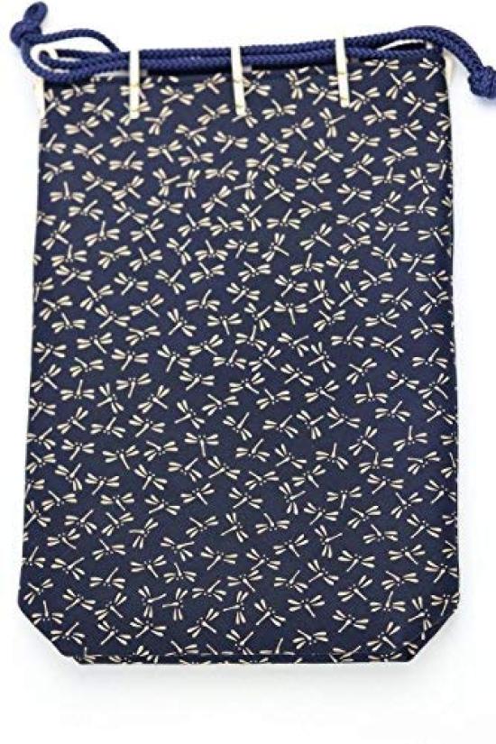 

Inden Indenya Yushichi Uehara Indenya Genuine Leather Cut Bag Shingen Model Number 3005 Navy x White Lacquer Dragonfly Pattern Genuine Wallet Made in