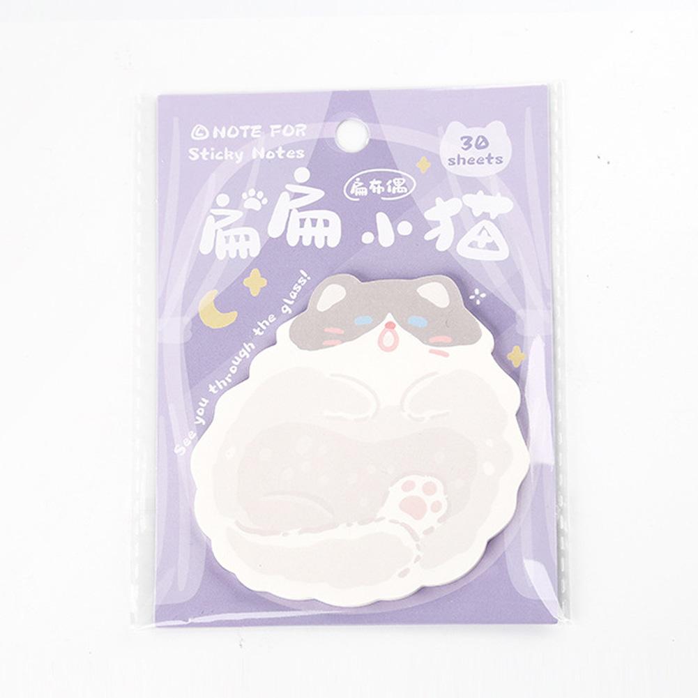 Kawaii Easy Peel & Stick Notes Creative Cute Cat Memo Pads Student Reward Stickers Reminder Bookmark Stickers Office Study Supplies