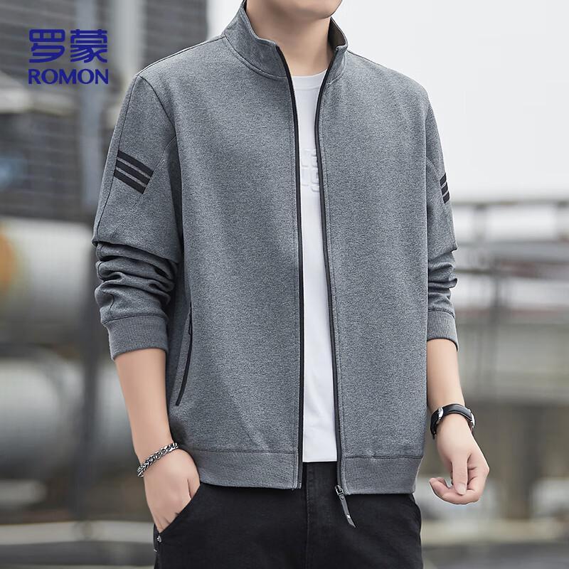 

Luomeng Men s Business Casual Stand Collar Jacket M