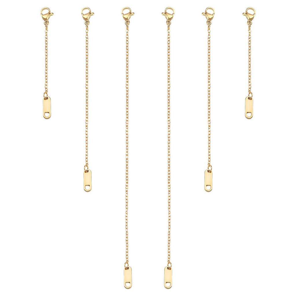 Gold-Plated Lobster Clasp O-Chain Extension for DIY Ancient-Style Jewelry