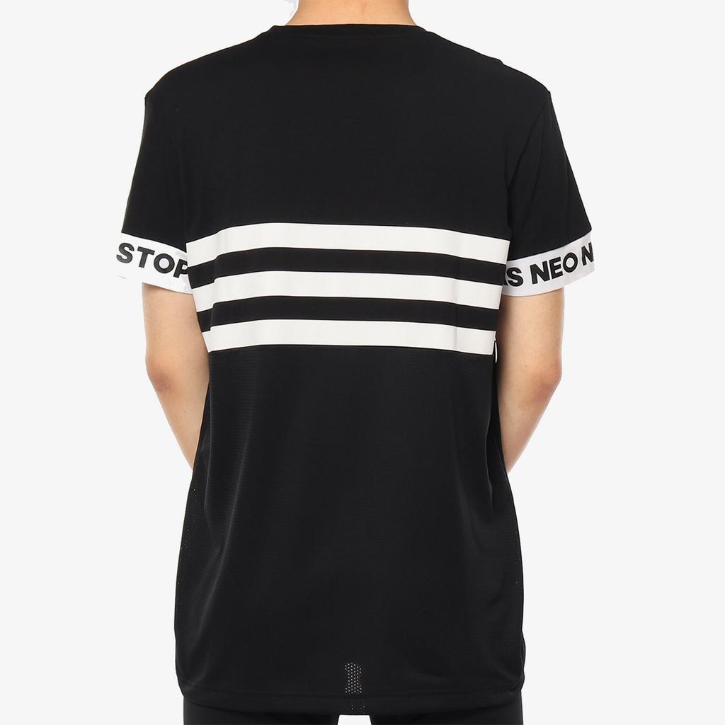 adidas Neo Slogan Short Sleeve T-Shirt Men Tops Black CE1035