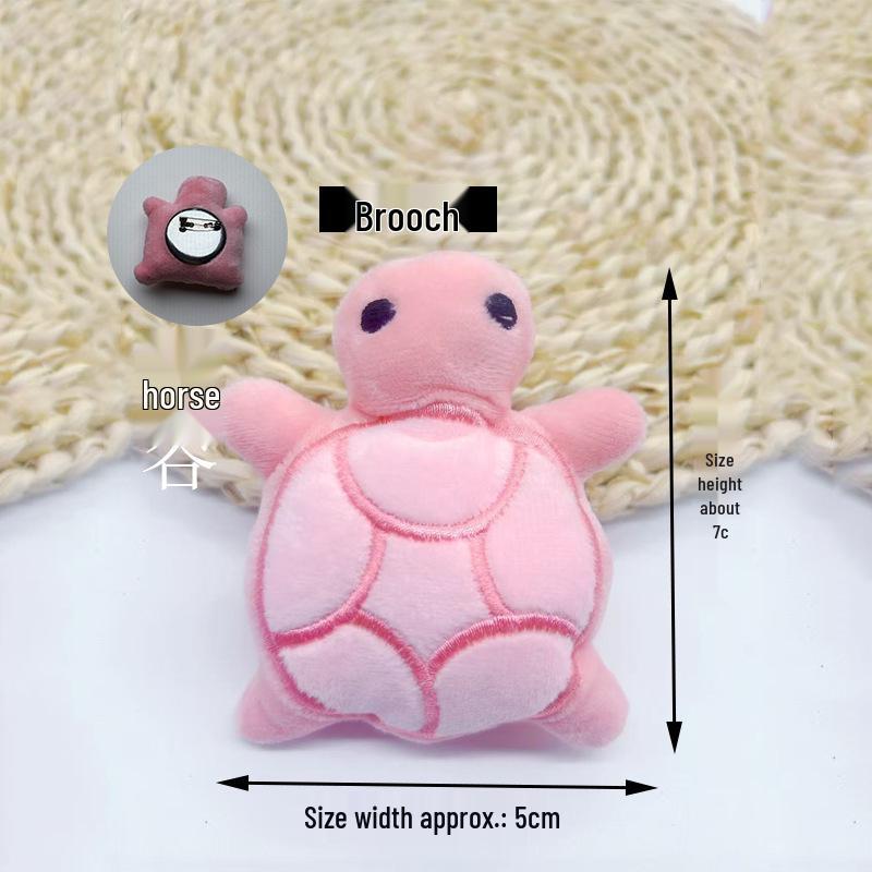 DIY Jewelry & Accessories: Plush Turtle Pendants and Brooches for Shoes, Hats, and Bags.