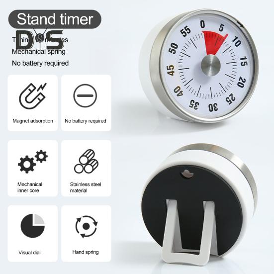 Kitchen Timer for Cooking High Precision Chef Timer Clock Magnetic Mechanical Desk Timer Countdown Reminder for Cooking Baking Learning Fitness