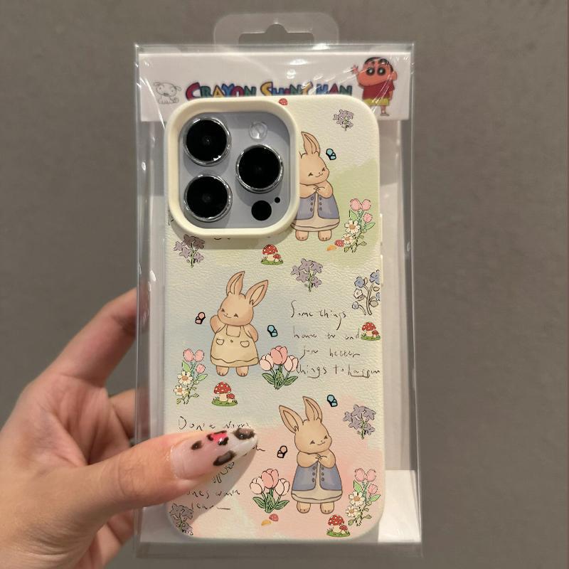 

Подходит для Apple 16promax Чехол для мобильного телефона Iphone12 Premium 15pro Кожаный узор 13 Кролик 14 Мультфильм iPhone XS