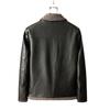 New Street Leather Motorcycle Wear Hip-hop Style Fur Collar Lapel Versatile Korean Style Slim PU Leather Jacket