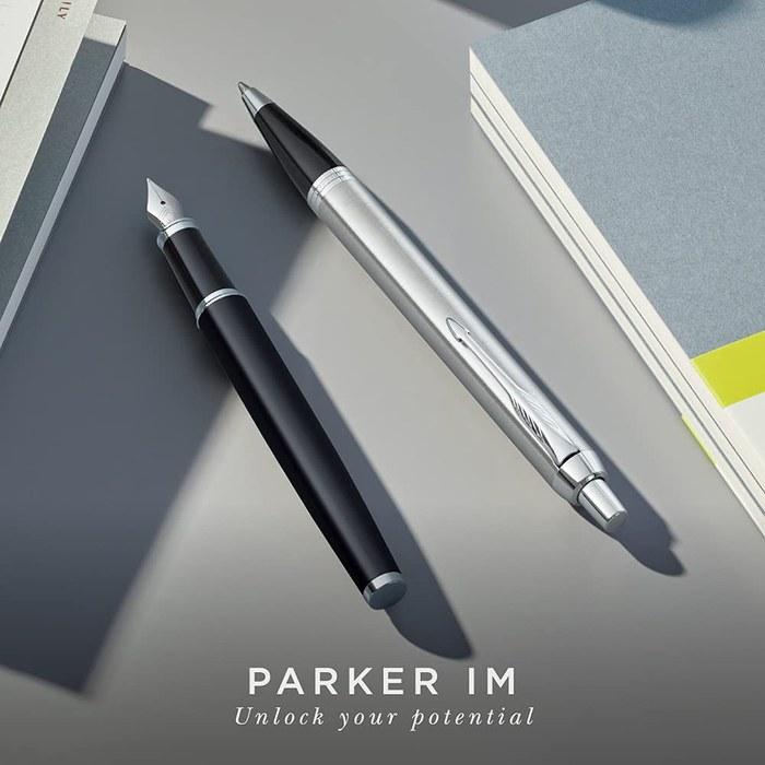 PARKER IM Fountain Pen Black CT Fine Nib Gift Box 1975591 153mm x 10mm