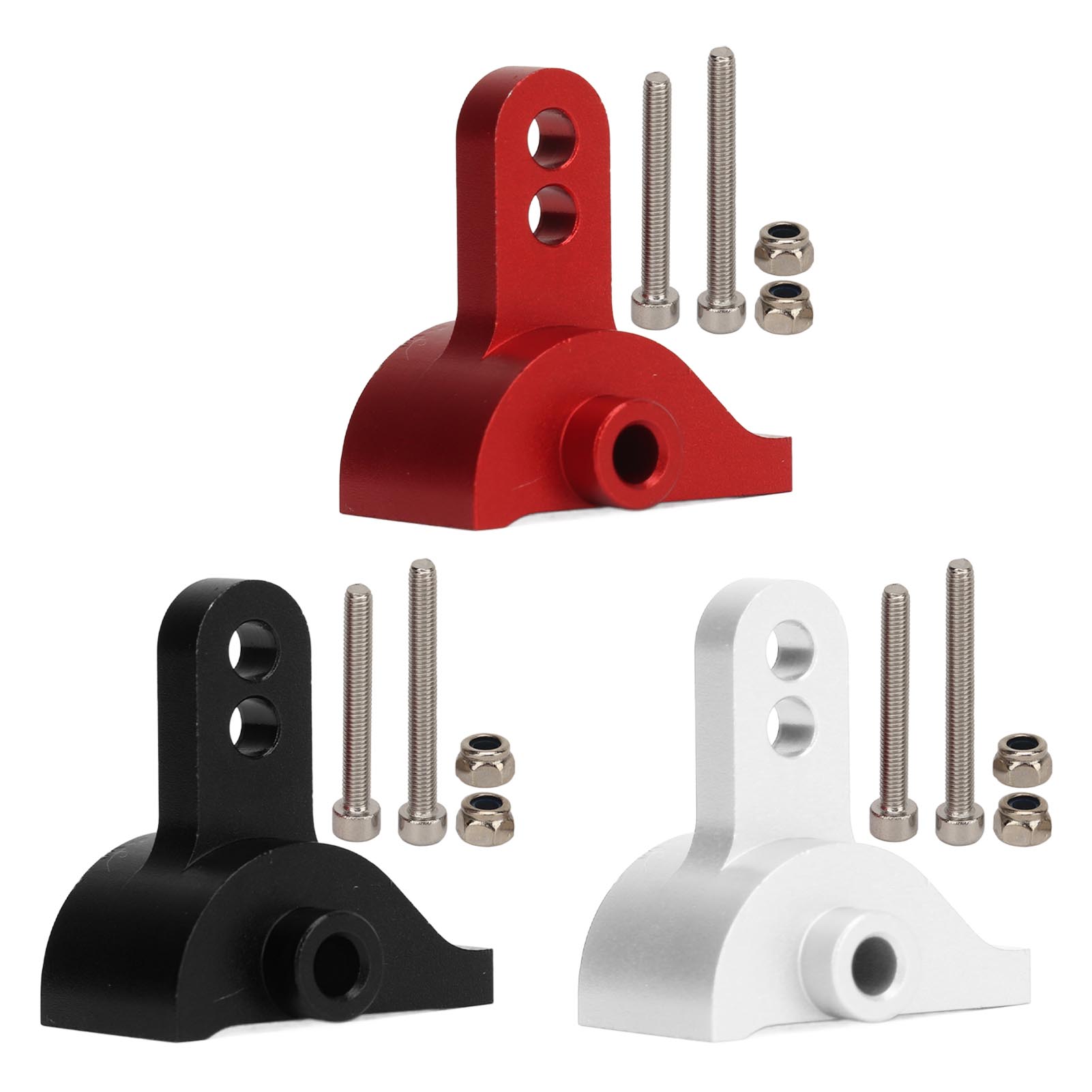 

RC Link Mount Алюмінієвий сплав Multi-Angle задньої осі Link Mount Запасні частини для Axial SCX10 III 1/ Black