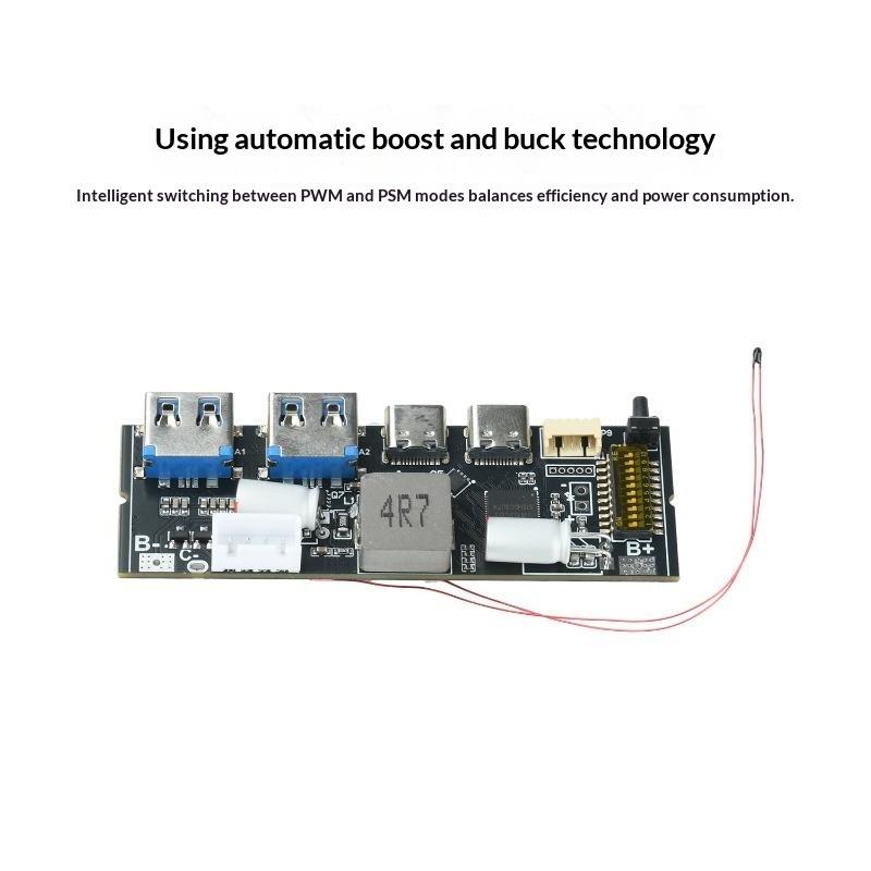 1 Set 100W Power Bank Module With Tft Screen 3-5S Bidirectional Fast Charging Mppt Solar Compatible Battery Protection Board
