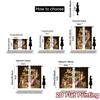 2pcs, 2D FLAT PRINTING Curtains (Without Rod) Birthday Elegance Fashionable Popular Curtains 100% Polyester Curtains Versatile